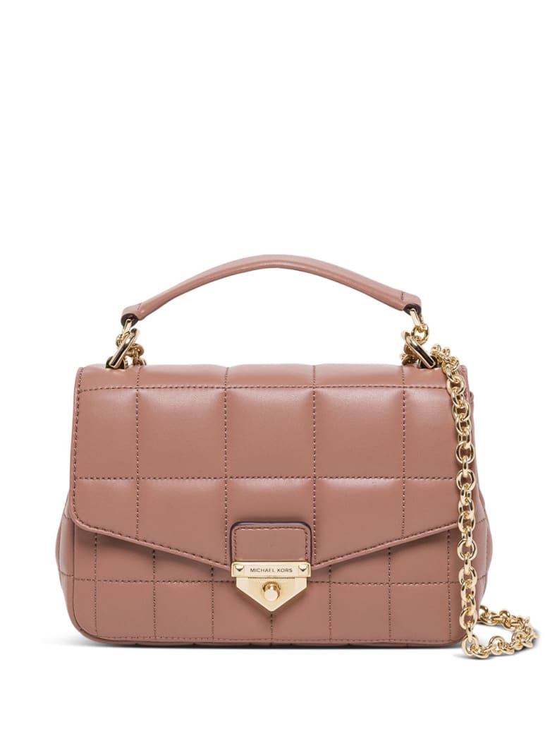 MICHAEL Michael Kors Soho Small Crossbody Bag In Quilted Leather - Beige
