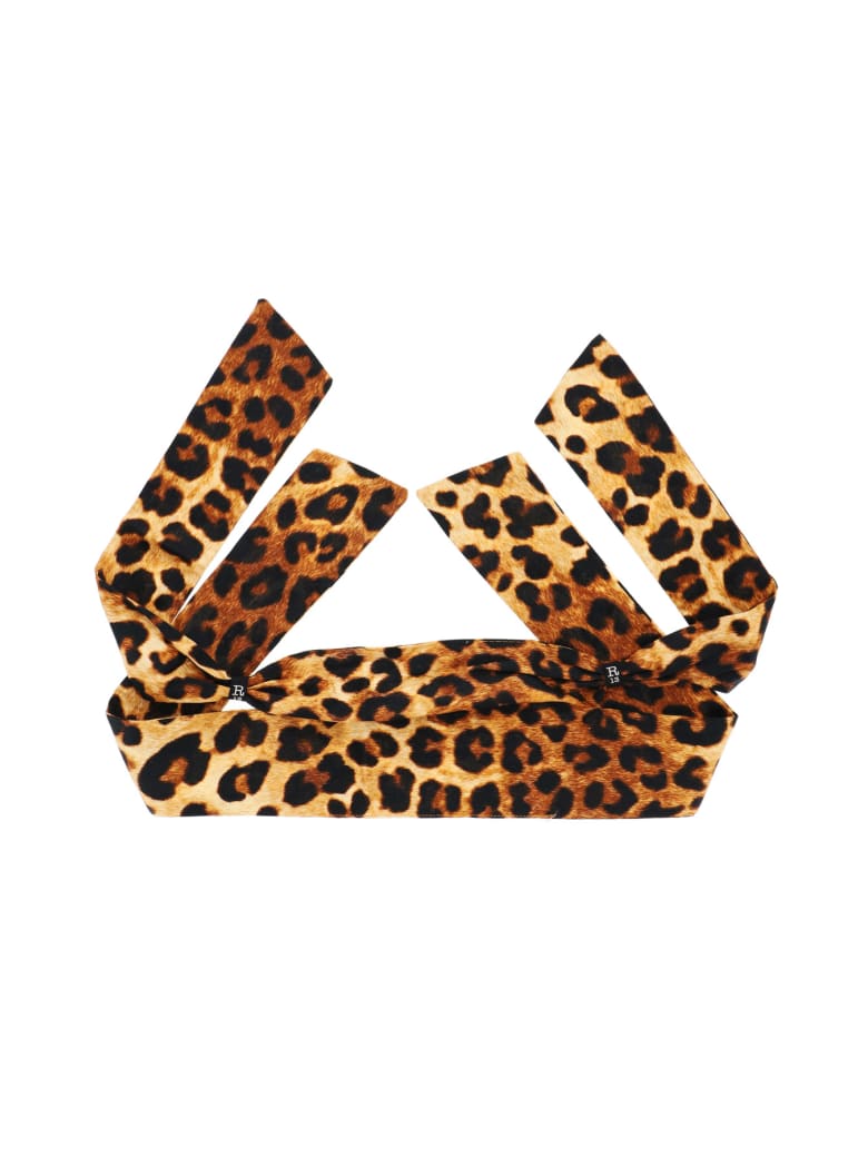 R13 Leopard Print Facescarf Mask - LEOPARD (Brown)