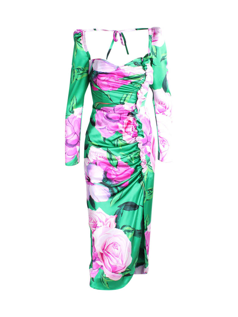 Giuseppe di Morabito Silk Dress - Print Green