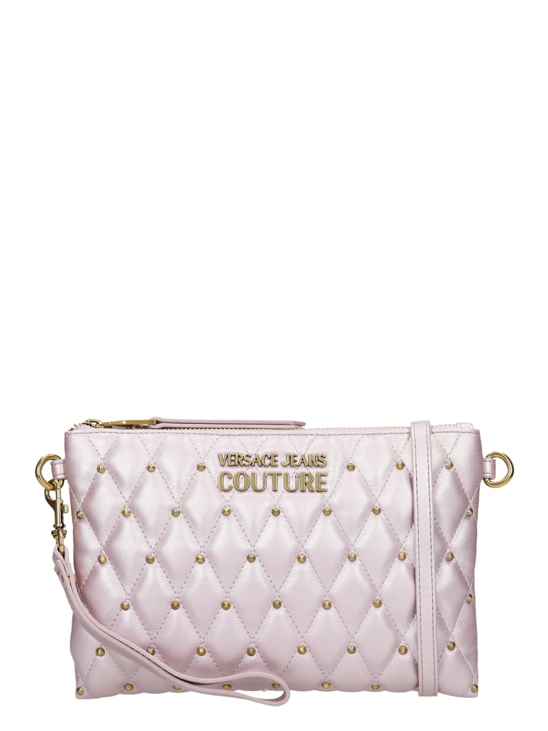 Versace Jeans Couture Clutch In Viola Leather - Viola