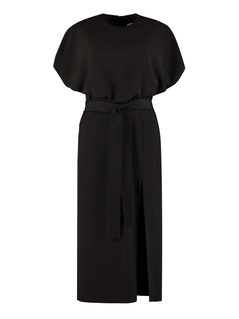 RED Valentino Crepe Sheath Dress - black
