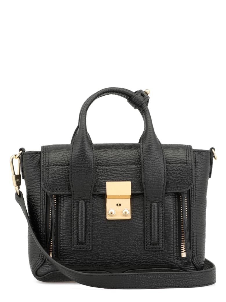 3.1 Phillip Lim Pebbled Leather Bag - BLACK