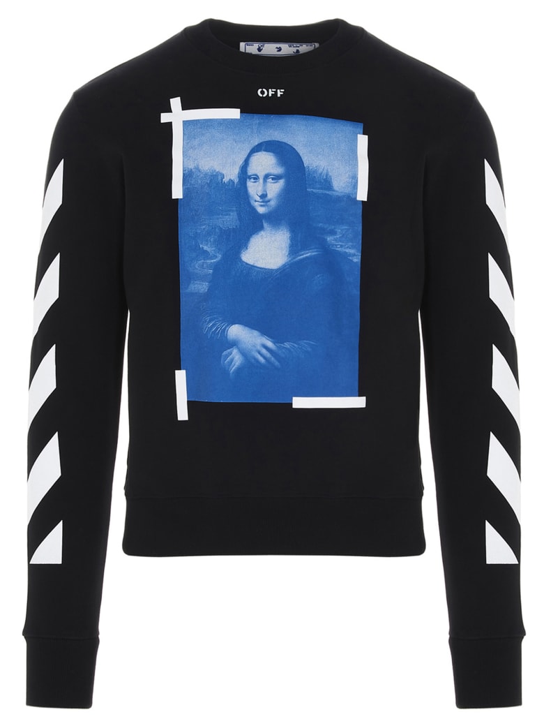 Off-White 'blue Monalisa' Sweatshirt - Black