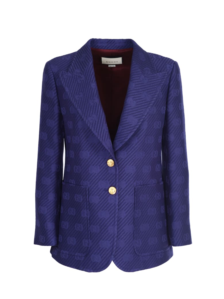 Gucci wool and silk jacket - Blu