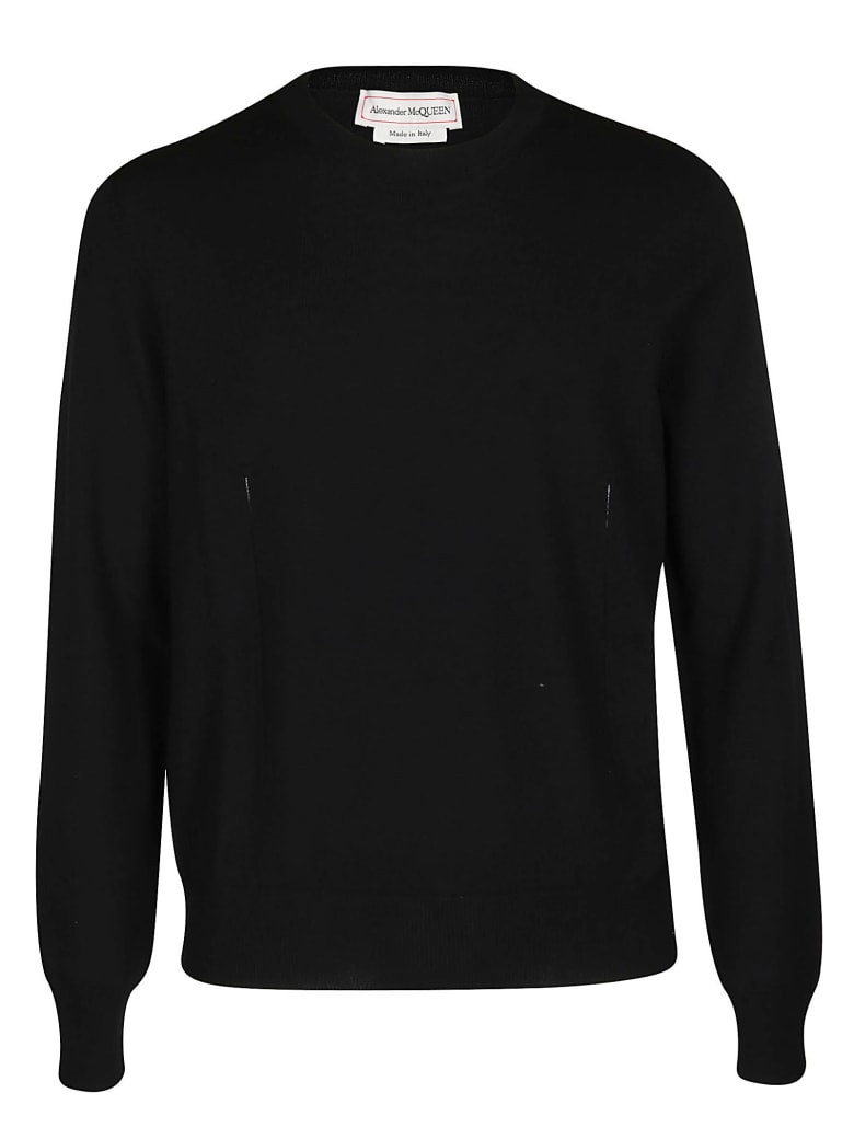 Alexander McQueen Black Wool Jumper - Black