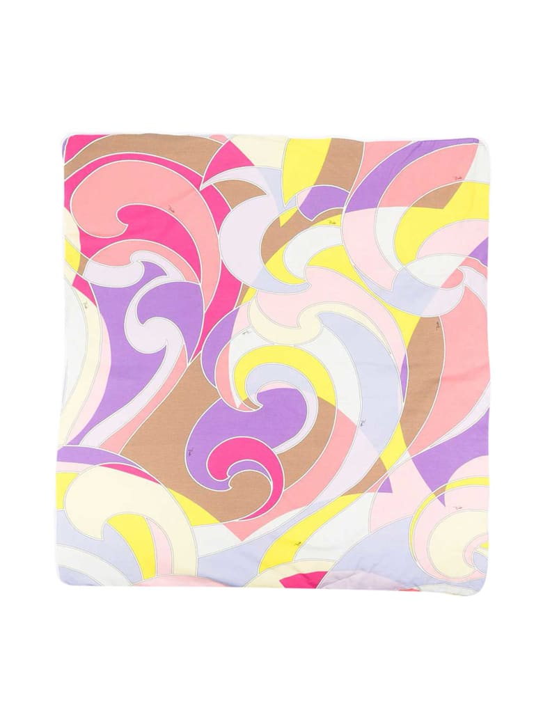 Emilio Pucci Emilio Pucci Kids Multicolored Blanket - Giallo/viola