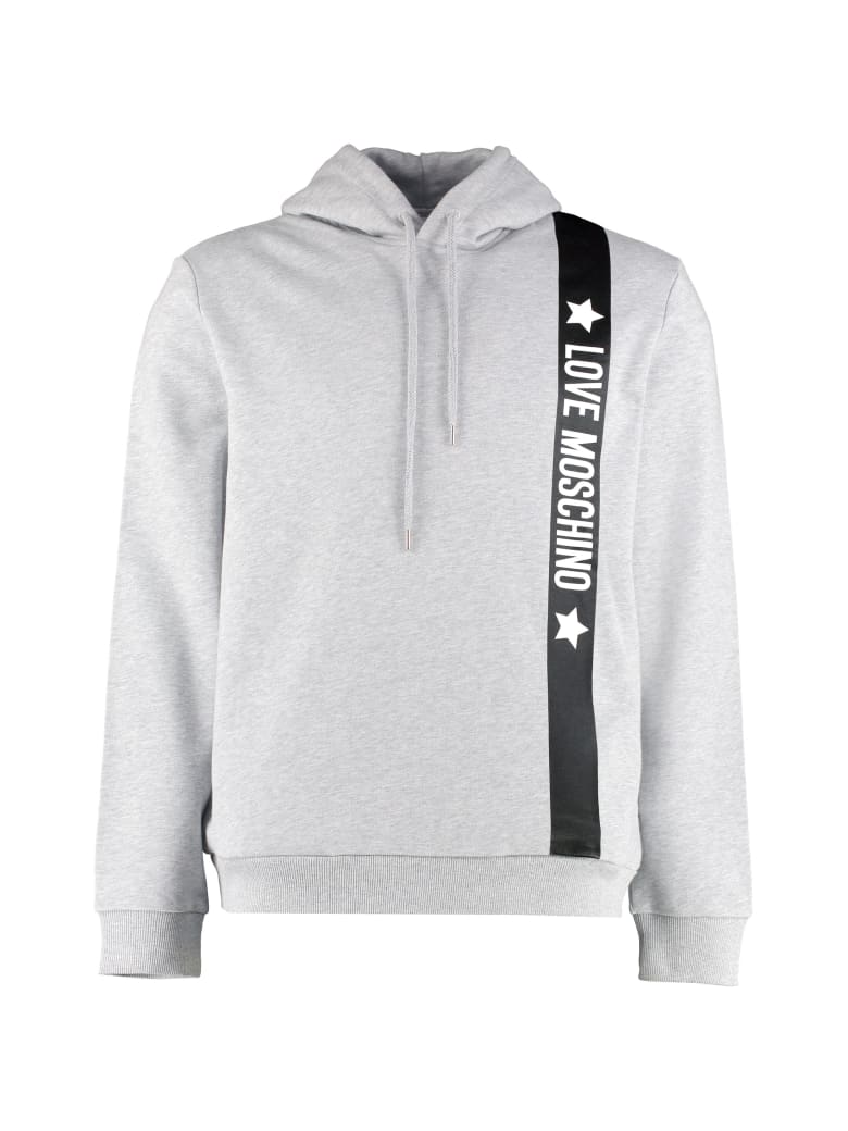 moschino hoodie grey