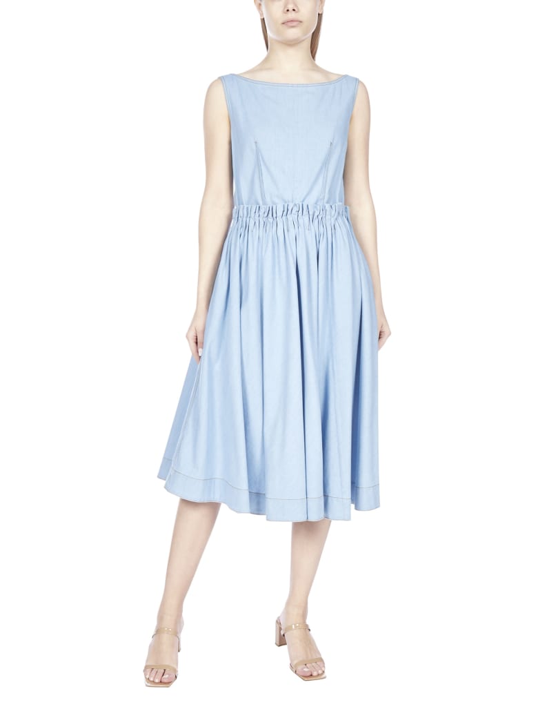 Marni Buttoned Stretch Cotton Dress - Zaffiro