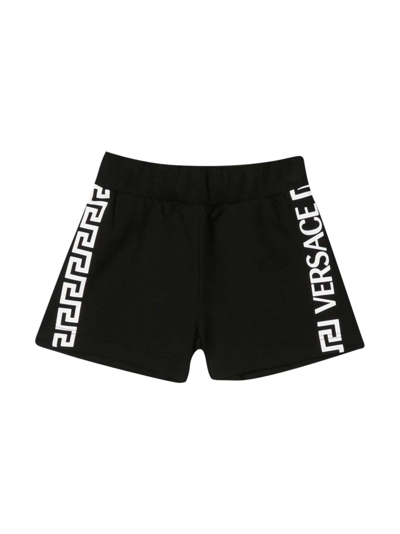Young Versace Black Shorts - Nero/bianco