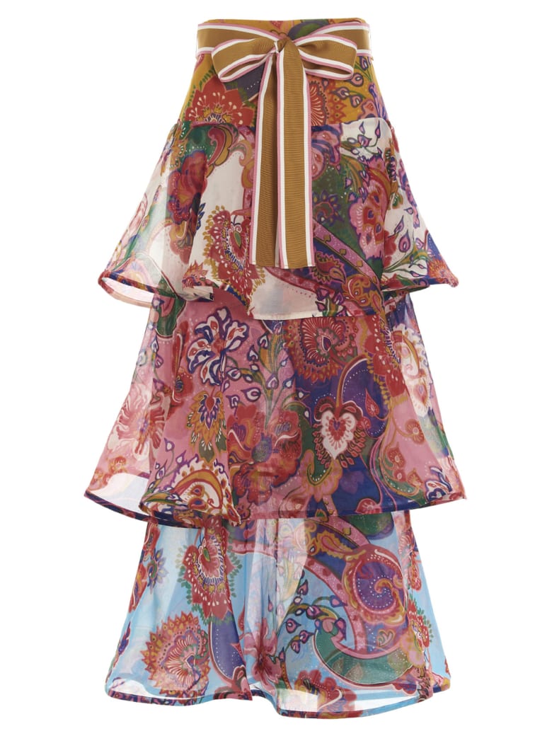 Zimmermann 'the Lovestruck Flounce' Skit - Multicolor
