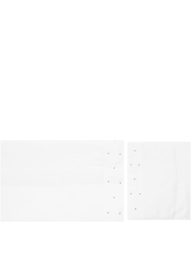 Little Bear White Set For Babykids With Polka-dots - White