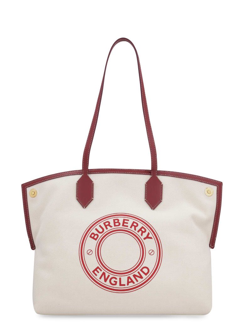 Burberry Society Canvas Tote - Ecru