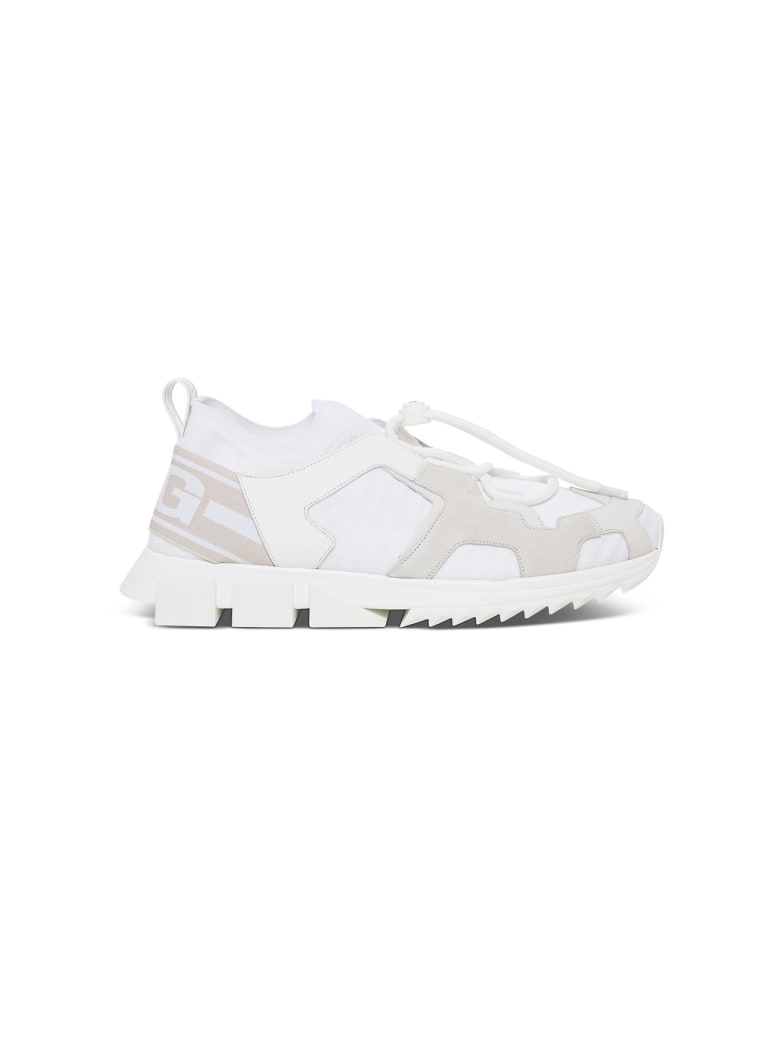 Dolce & Gabbana Blend-material Sorrento Trekking Sneakers - White