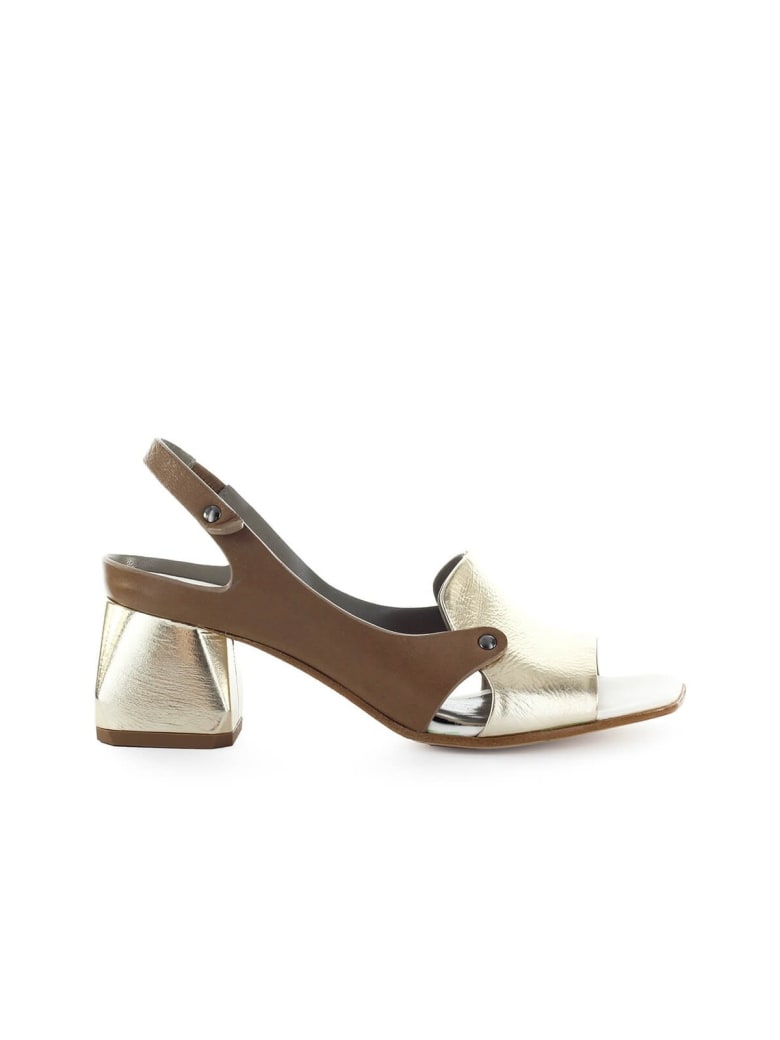 IXOS Gold Dove-grey Heeled Sandal - Oro / Tortora / Latte (Multicolor)