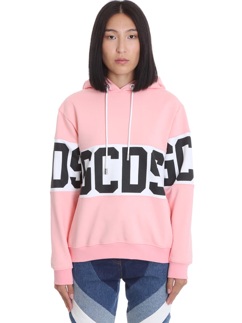GCDS Sweatshirt In Rose-pink Cotton - Pink