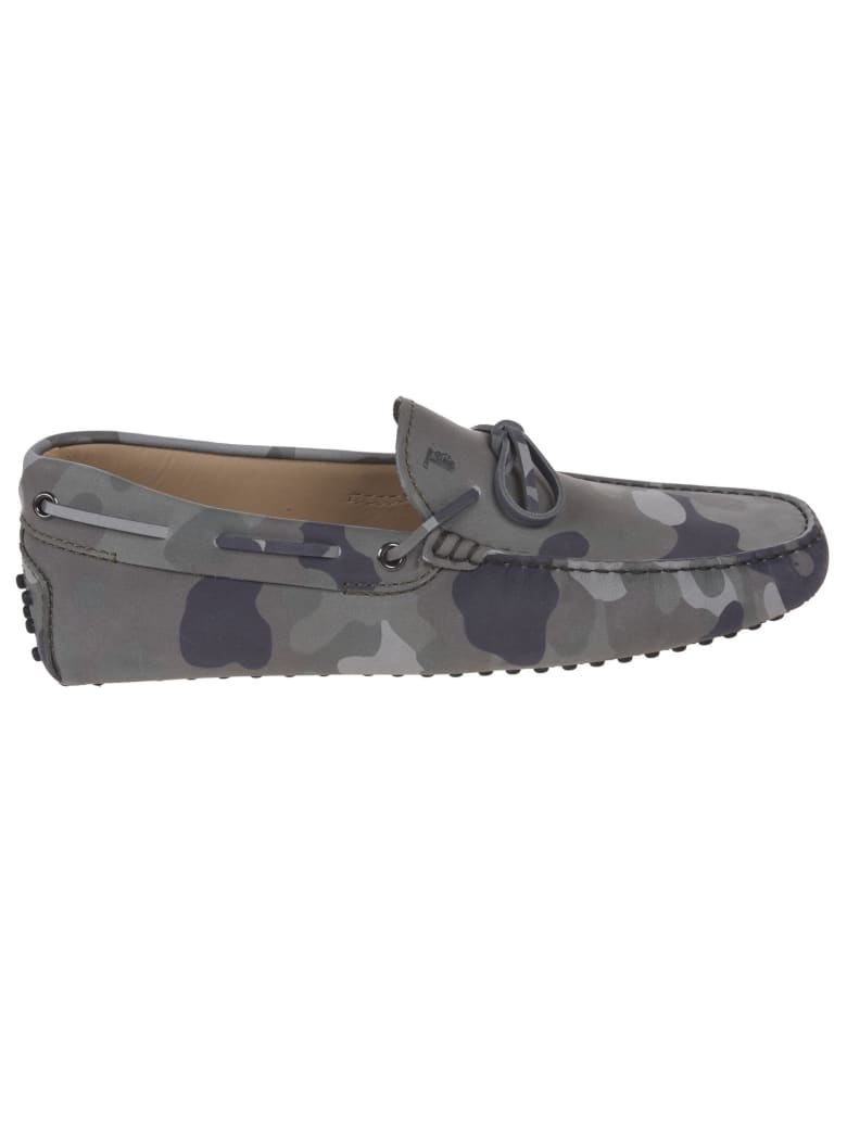 Tod's Logo Stamped Lace-up Loafers - Salvia