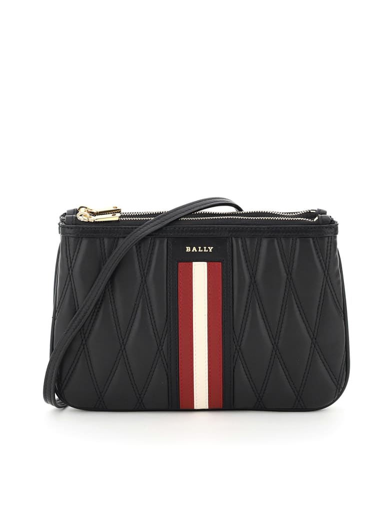 Bally Drice Stripe Quilted Mini Bag - BLACK (Black)