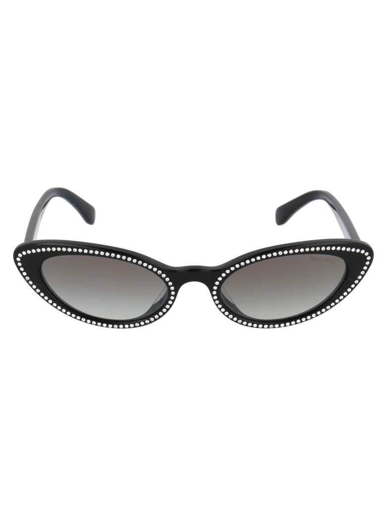 Miu Miu 0mu 09usa Sunglasses - 1415O0 BLACK