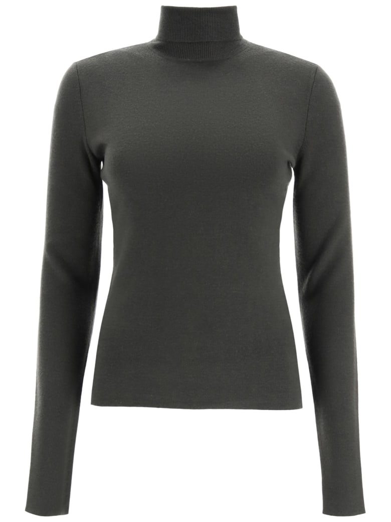 Gabriela Hearst Wanaka Turtleneck Sweater - OLIVE (Green)