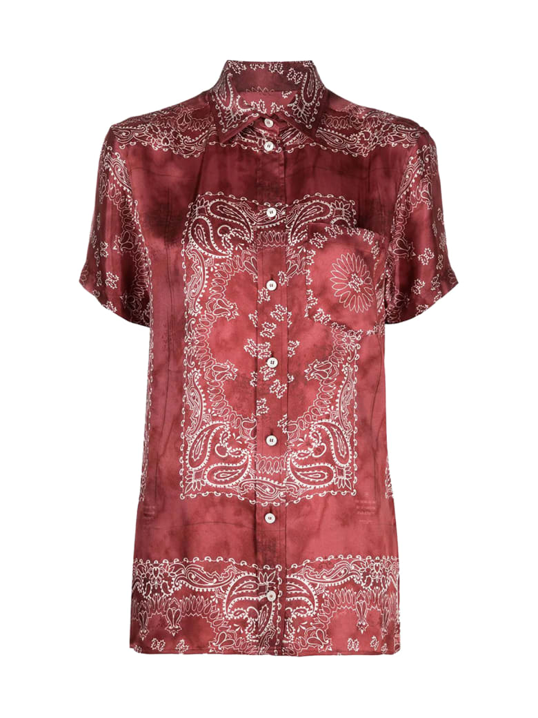 Golden Goose Shirt Clarissa Pijiama Patch Pocket - Orient Red
