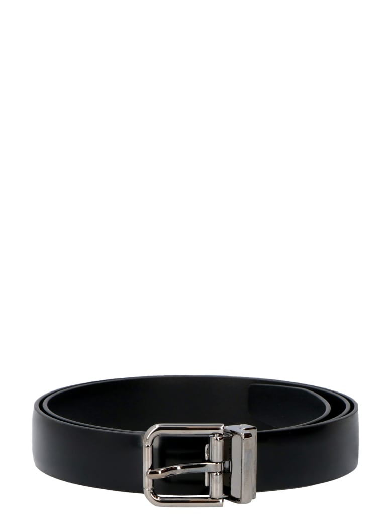 Dolce & Gabbana Leather Belt - black