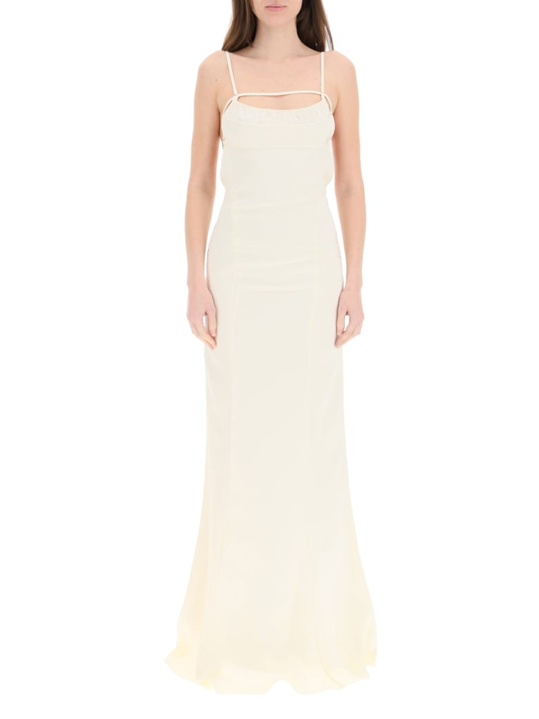 Jacquemus La Robe Novio Long Dress - CHAMPAGNE (Beige)