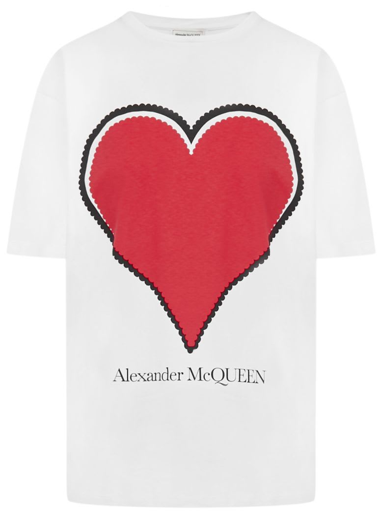 Alexander McQueen Love Heart T-shirt - White