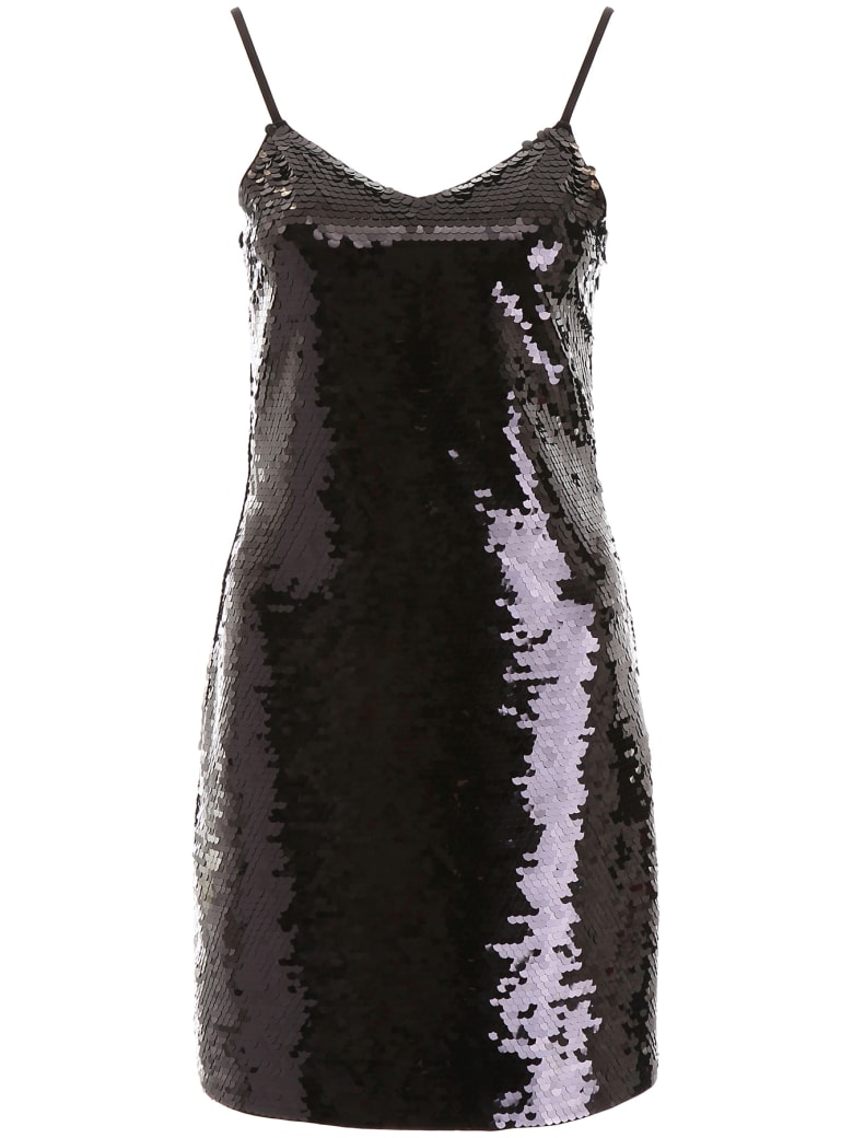 michael kors black sequin dress