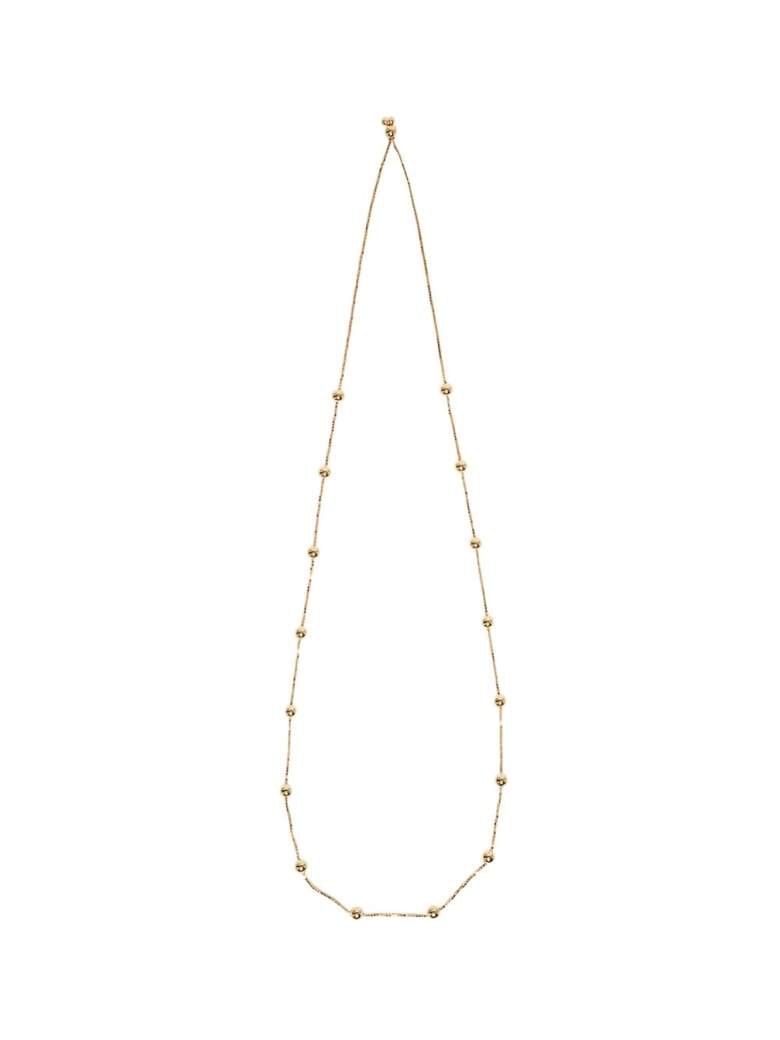 Bottega Veneta Necklace With Gold Plated Silver Spheres - Yellow