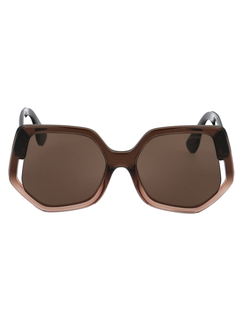Miu Miu 0mu 07vs Sunglasses - 02D06B BROWN GRADIENT TRASPARENT