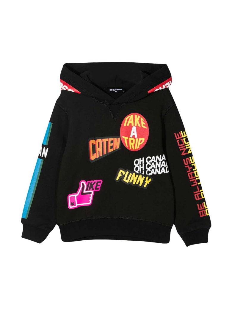 Dsquared2 Black Teen Sweatshirt - Nera
