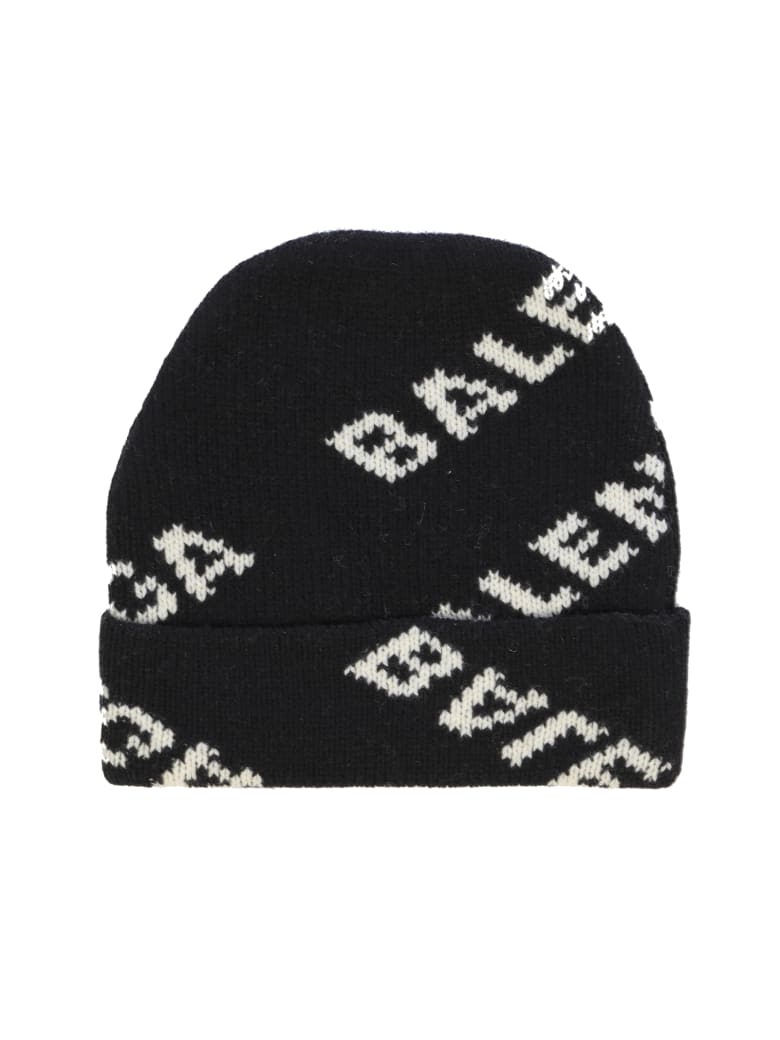 Balenciaga Balenciaga Beanie Wool Knit Hat - Black White - 11006973 ...