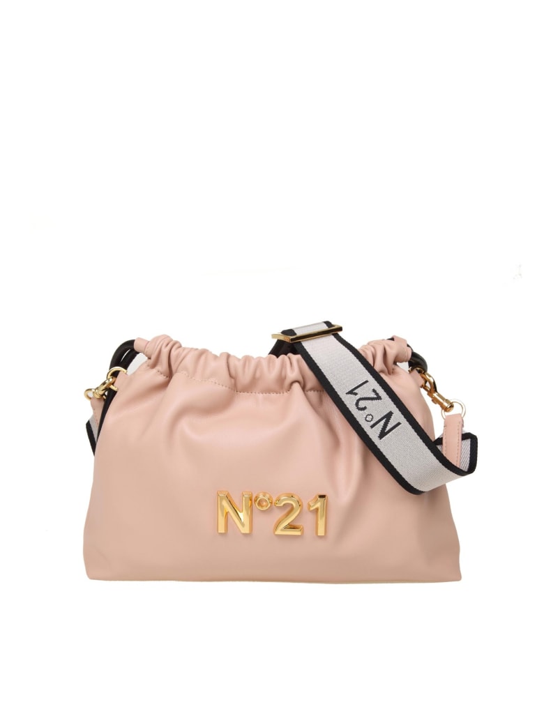 N.21 N ° 21 Eva Pouch Bag With Logo - Nude