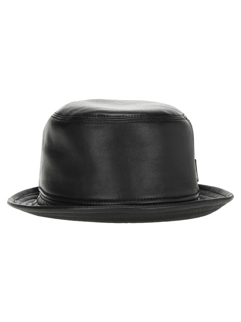 borsalino leather cap