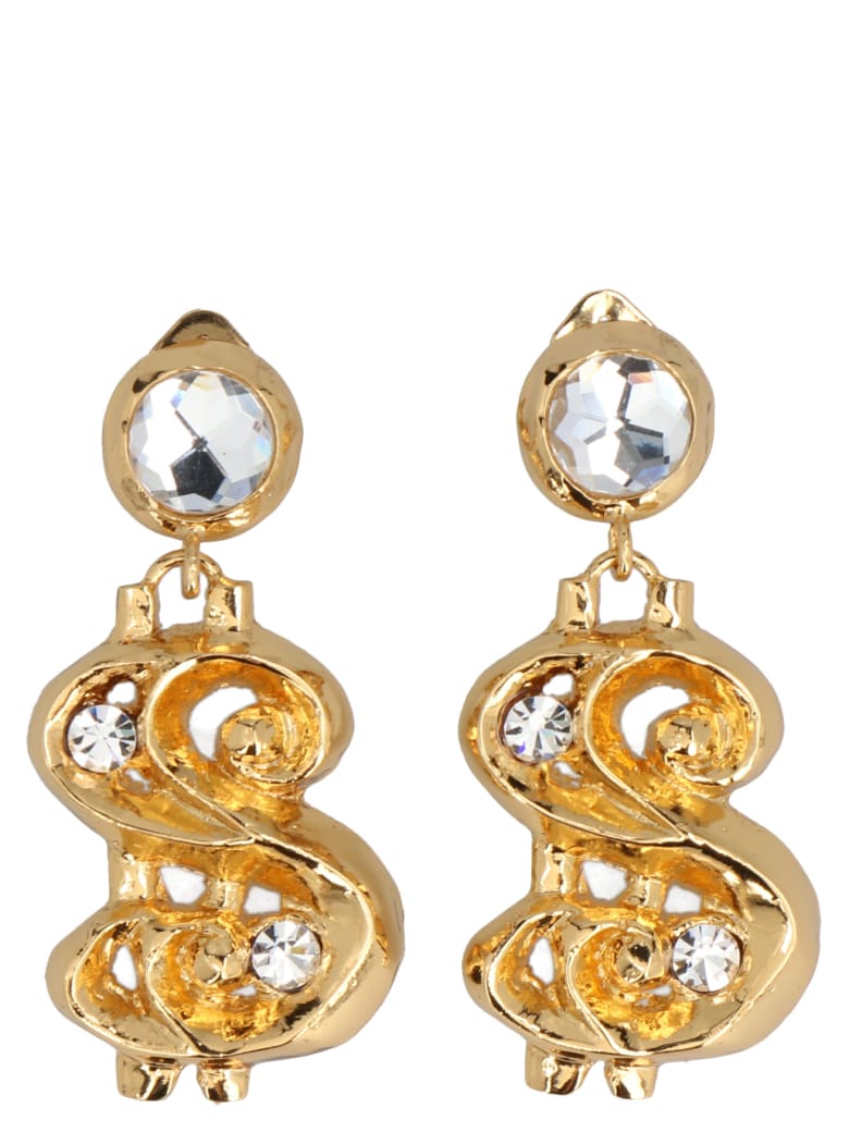 Moschino Moschino 'dollar' Earrings - Gold - 11044367 | italist