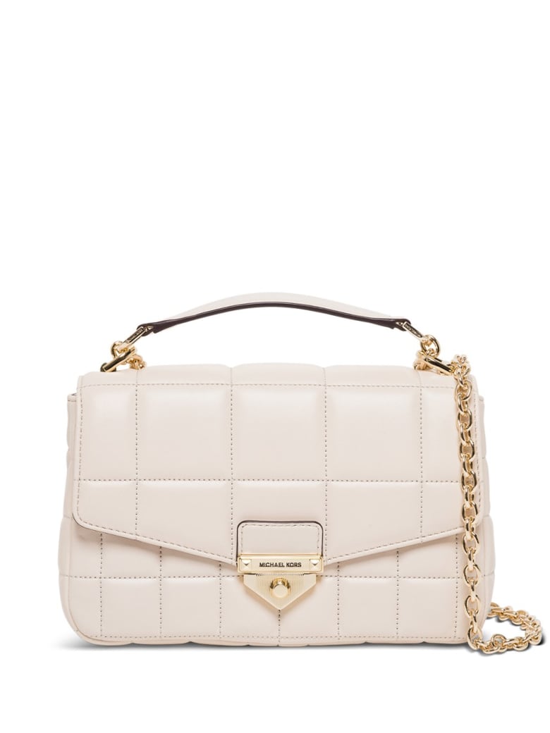 MICHAEL Michael Kors Soho Crossbody Bag In Quilted Leather - White