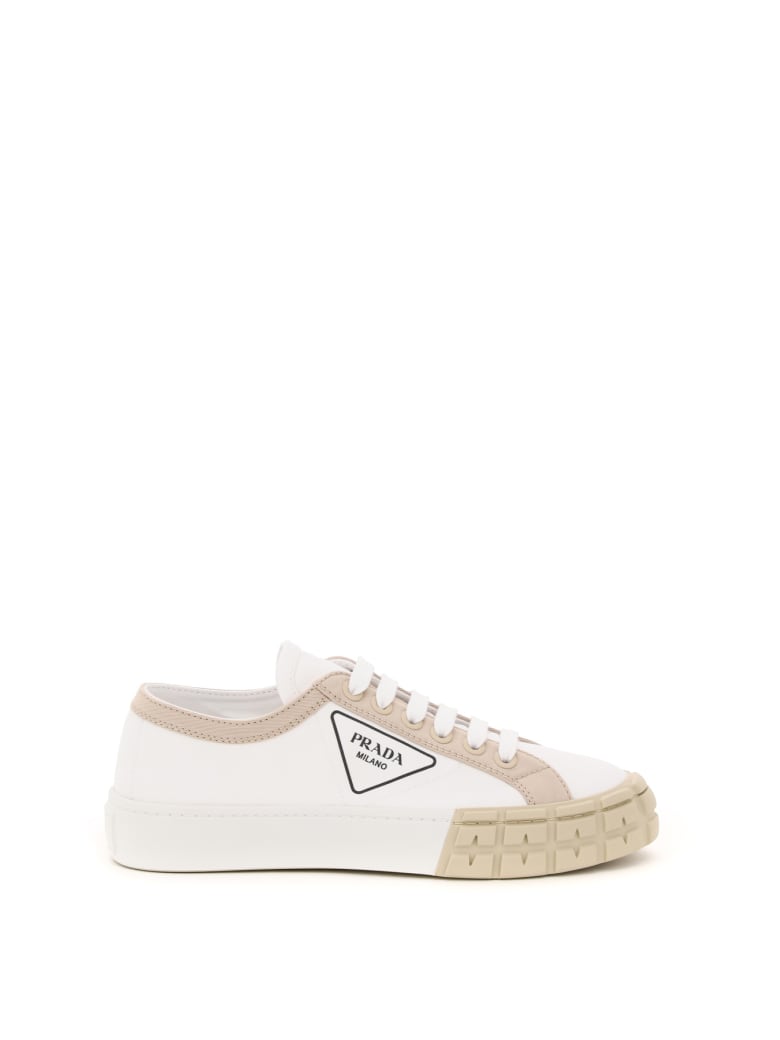 tan prada sneakers