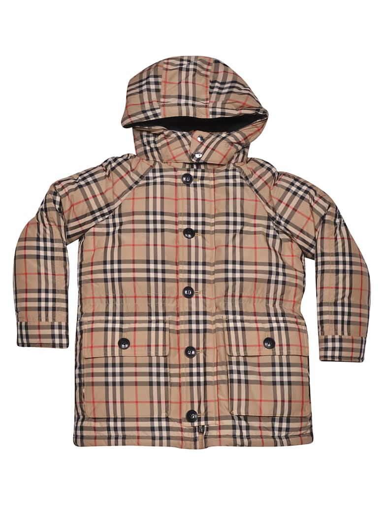 Burberry Burberry Check Padded Coat - 11042724 | italist
