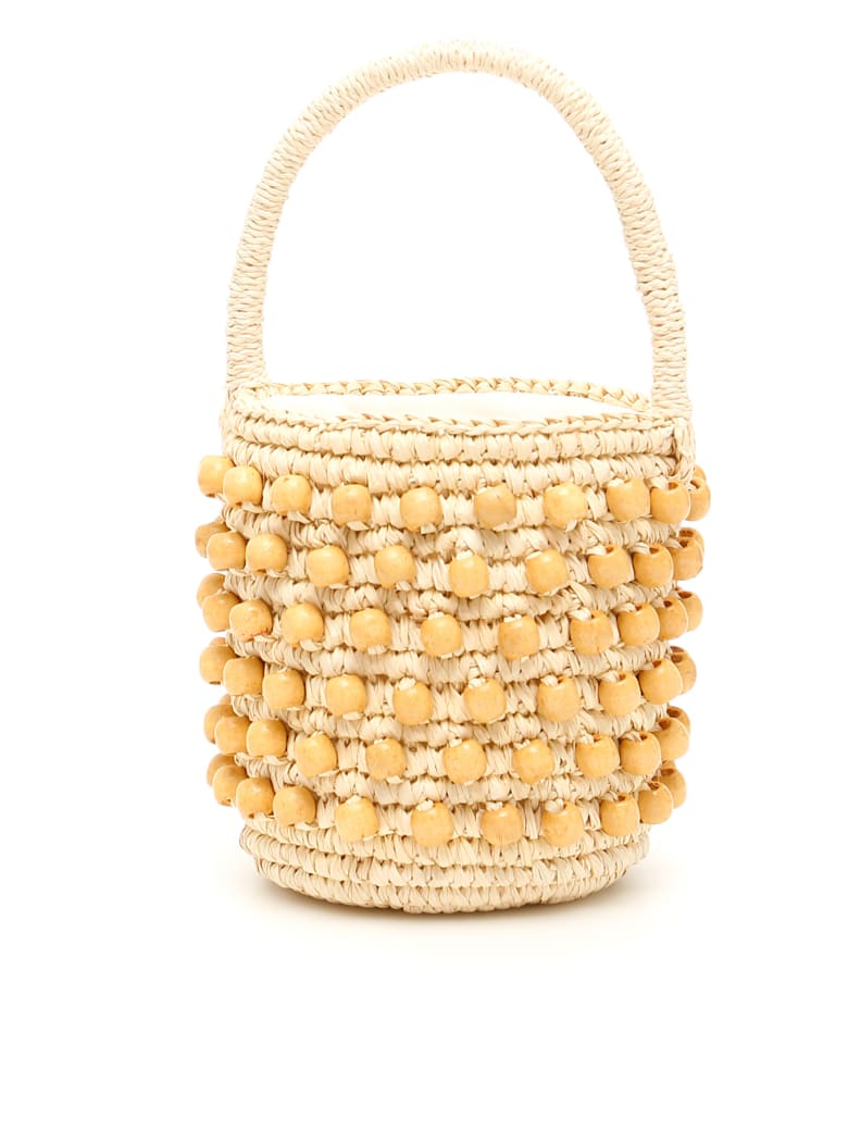 Sensi Studio Mini Wicker Bucket Bag - NATURAL (Beige)