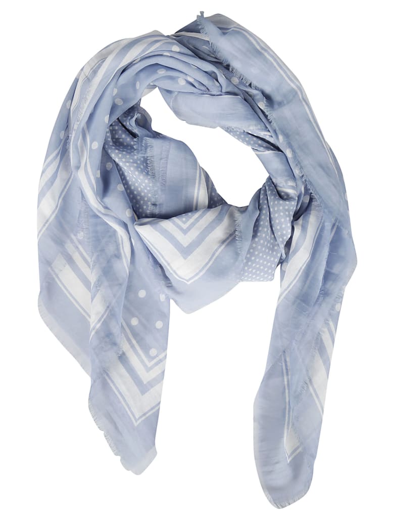 Destin Surl Printed Scarf - Light Blue