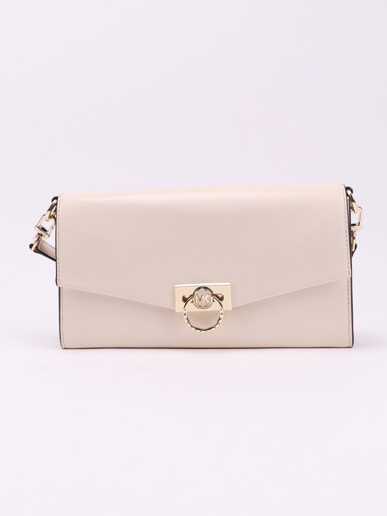Michael Kors Collection Lg Pouchette Hendrix - Lt Cream