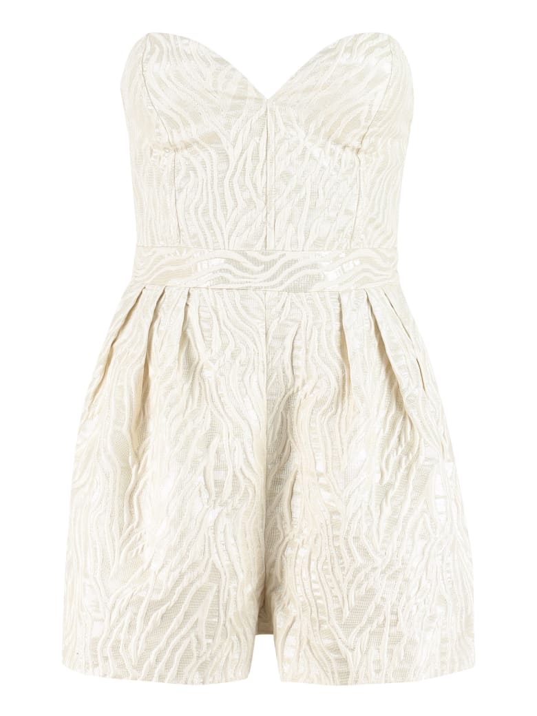 Rotate by Birger Christensen Lana Off-the-shoulder Jumpsuit - Gold
