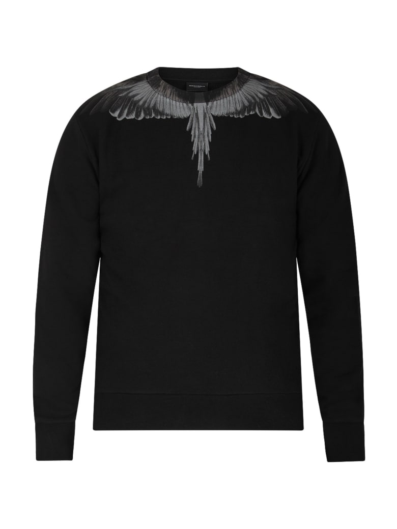 marcelo burlon hoodie black and white