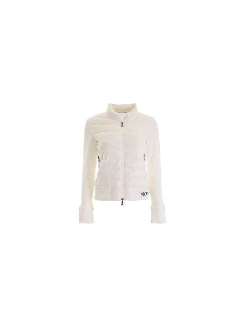 moncler cardigan white