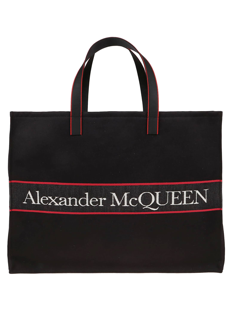 Alexander McQueen Travel Bag - Black L Red Off W