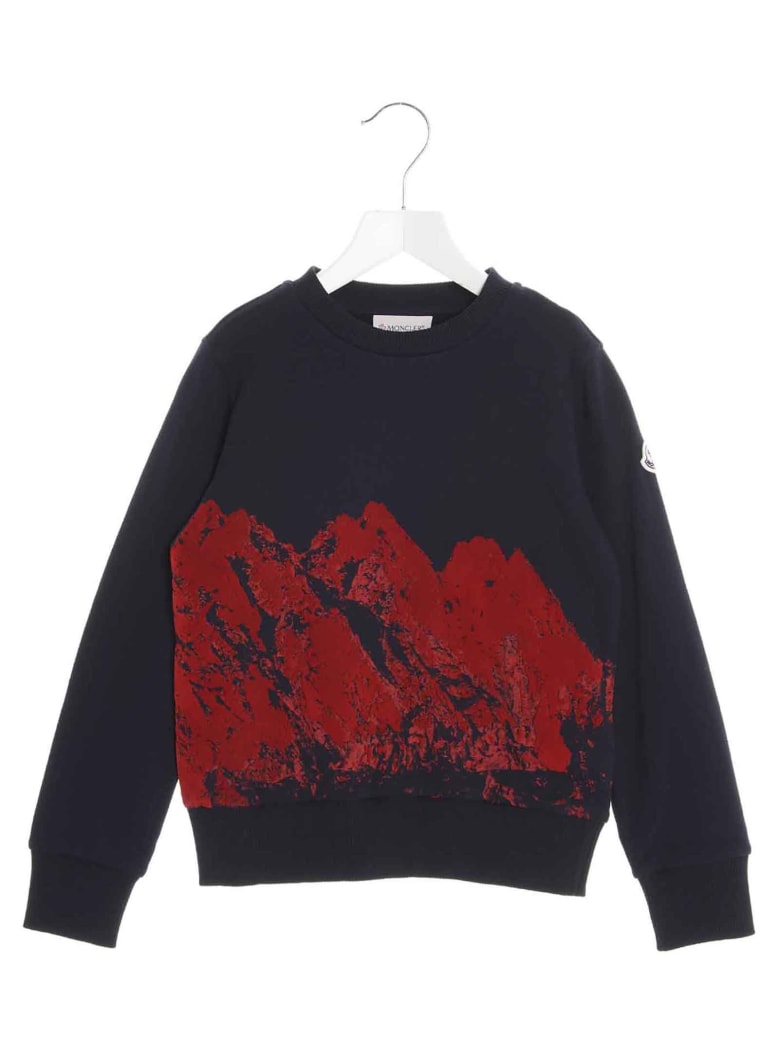 red moncler sweatshirt