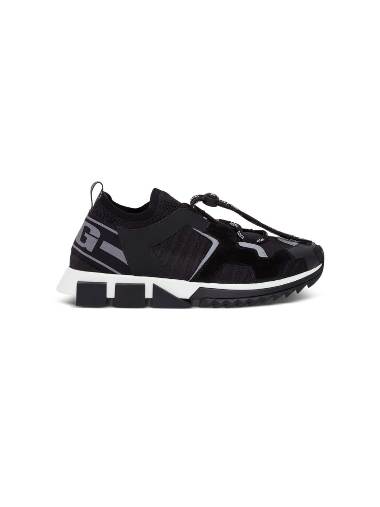 Dolce & Gabbana Blend-material Sorrento Trekking Sneakers - Black