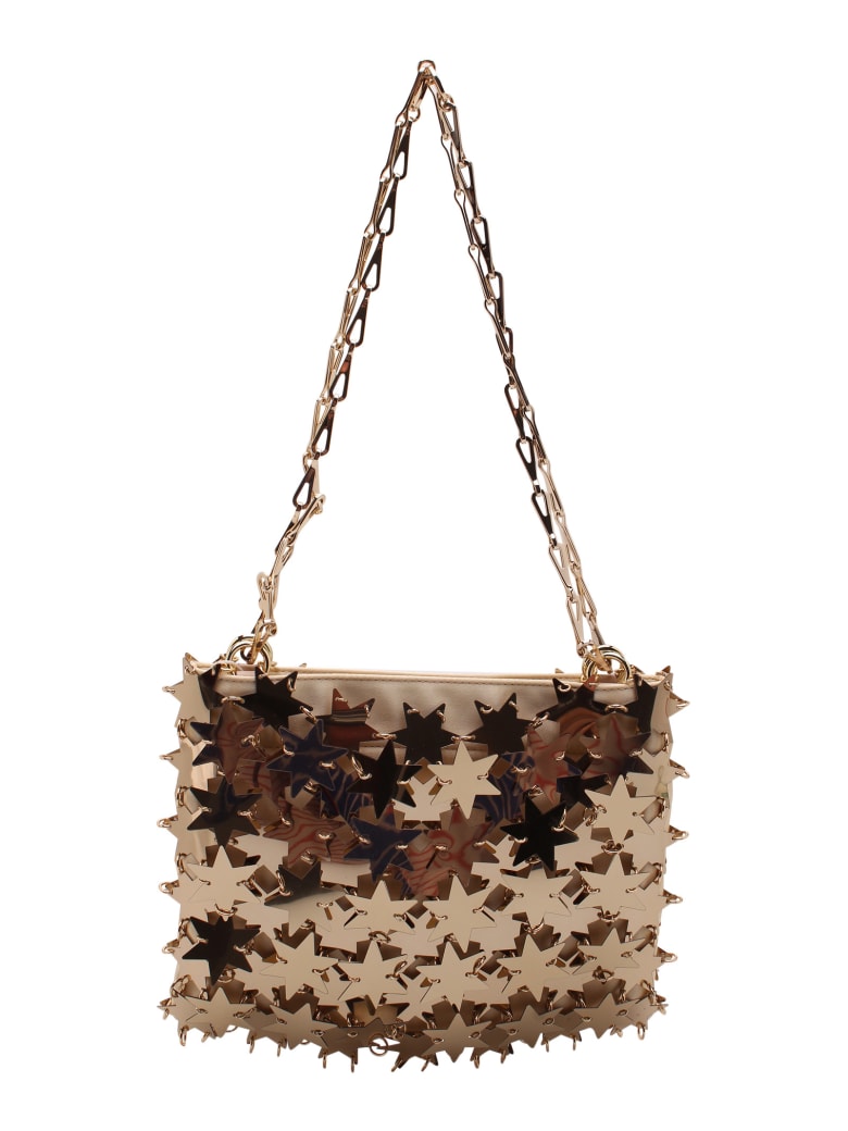 Paco Rabanne 'comet Star 1969' Plastic Shoulder Bags - Light Gold