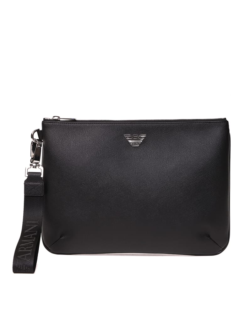 armani leather pouch