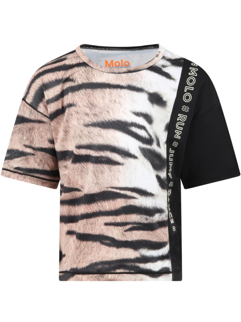 Molo Multicolor ''odessa'' T-shirt For Girl - Multicolor